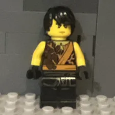 LEGO Ninjago Cole minifigure  Black Hair brown Printed Torso Black Legs