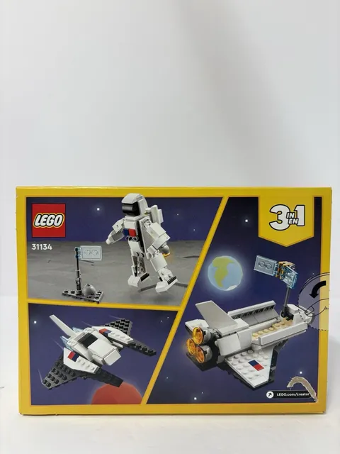 LEGO Creator 3 in 1 Space Shuttle 31134, 144 Pcs, NEW IN BOX