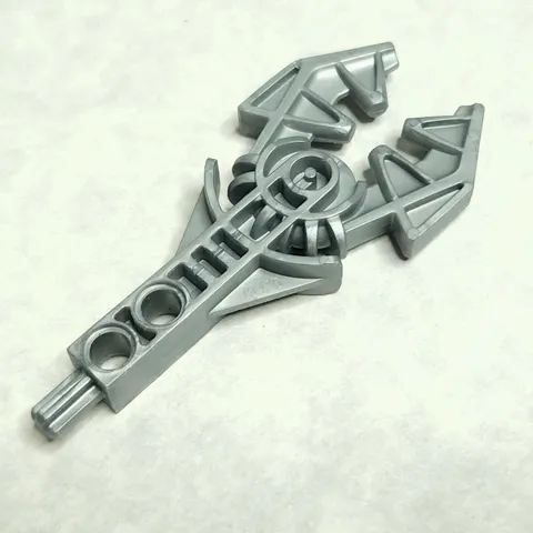 LEGO 45425 Bionicle Weapon Rahkshi Staff of Power Vorahk Flat Silver x1 Vintage