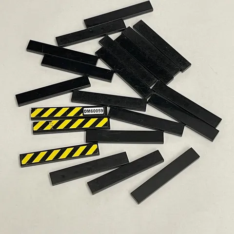Lego 6636 Black Replacement Parts Pieces Lot of 21
