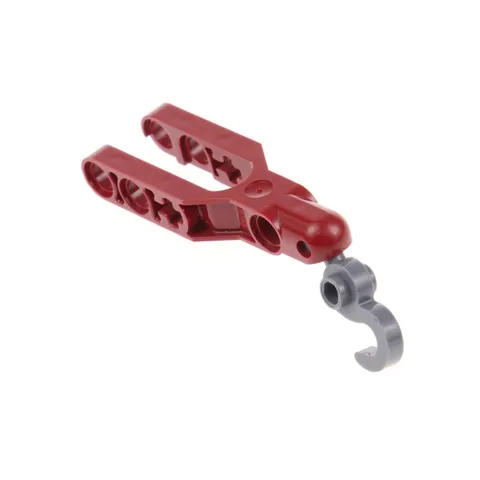 1x LEGO Technic Axle Suspension 6x2 Dark Red Hook Dark Gray 30395 57515