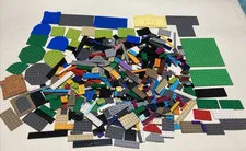 LEGO Flat Plates Mixed Lot 1 LB 12 OZ Bulk Building Pieces Used