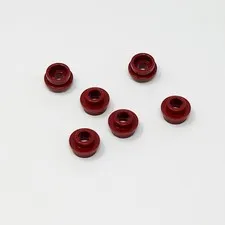 85861 LEGO Parts Plate Round 1x1 w/ Open Stud DARK RED (6)