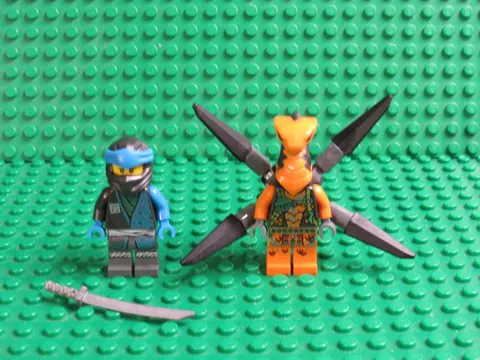 Lot 2 Nya Viper Flyer Cobra Mechanic 71760 71759 CORE Ninjago LEGO minifigs CN38