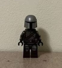 Lego Star Wars Mandalorian Din Jaren Minifigure W/ Jetpack Black Head (75319) 
