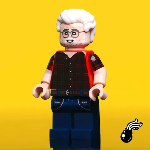 LEGO Star Wars BrickBangers Custom The Maker George Lucas Pad Minifigure NEW