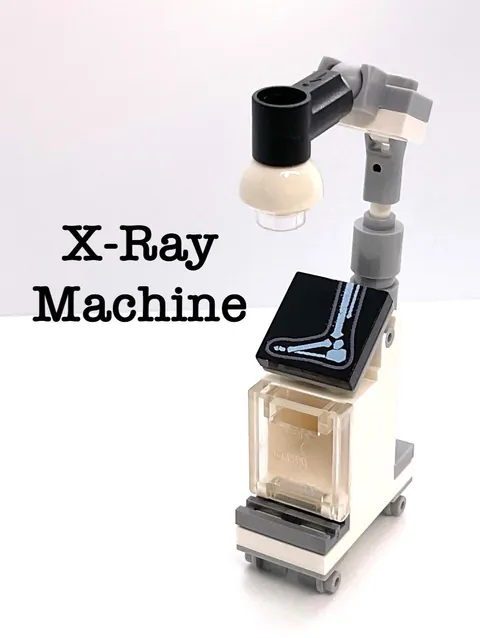 Lego X-Ray Machine - Portable Medical Hospital Equipment - Nurse Doctor Tech