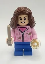 Lego Figure Minifig Harry Potter Hermione Granger, Bright Pink Stained Jacket