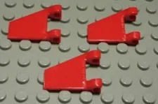 Lego Flag Bunting Sign with Clip Slant 2x2 Red