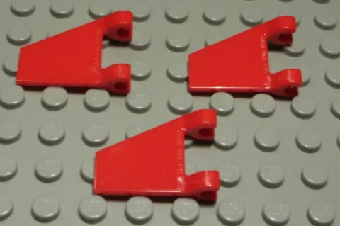 Lego Flag Bunting Sign with Clip Slant 2x2 Red