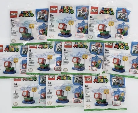Lot of 10 LEGO Super Mario 30385 Mushroom Surprise Expansion Set Polybag
