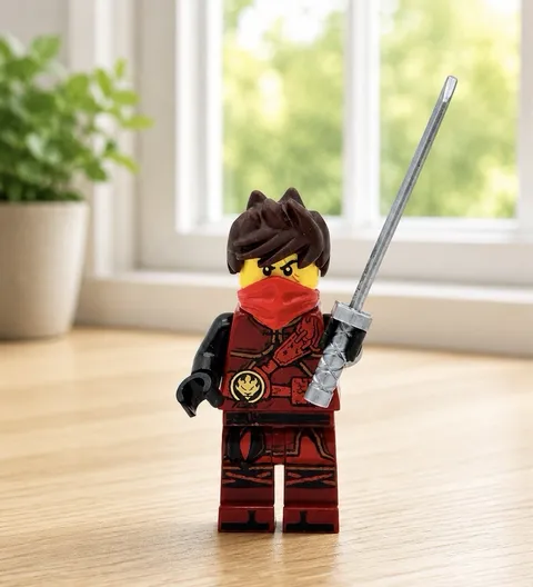 LEGO Ninjago Kai #70621 The Hands of Time Fire Ninja with Hair Minifigure