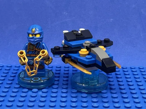Jay and Storm Fighter 71215 LEGO Dimensions Ninjago Fun Pack Used Set