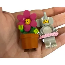 LEGO Minifigures Series 18 Flower Pot Girl 71021 Elephant Girl 71021 Lot of 2