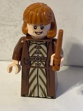 Lego Harry Potter Molly Weasley Minifigure Reddish Brown Coat Wand 76415