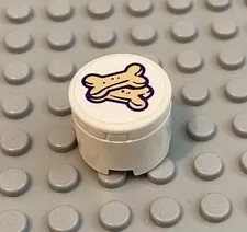 LEGO Dog Food Treat Bone Container