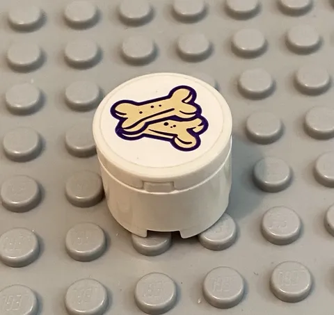LEGO Dog Food Treat Bone Container