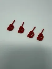 LEGO Part 28924 Bright Red Walkie Talkies Phone New City Lot Of 4