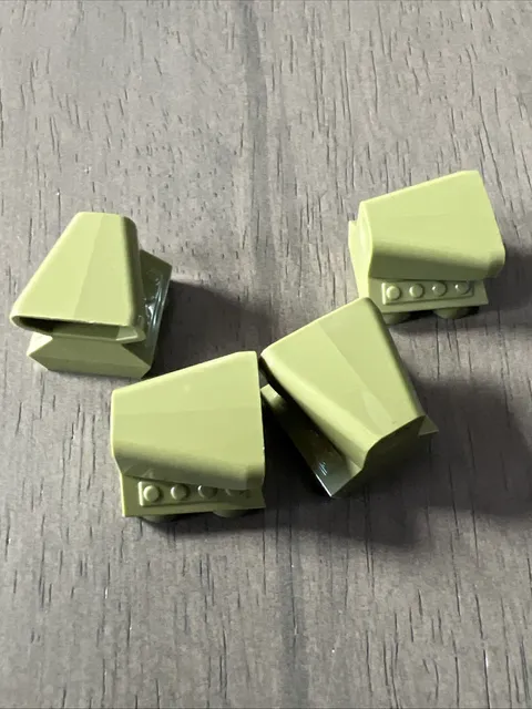 LEGO 50943 Olive Green Vehicle, Air Scoop Engine Top 2x2 - 4 Pieces