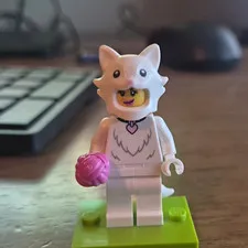 LEGO Minifigures Series 19 Fox Costume Girl Minifigure w/ Flower & Ice Cream
