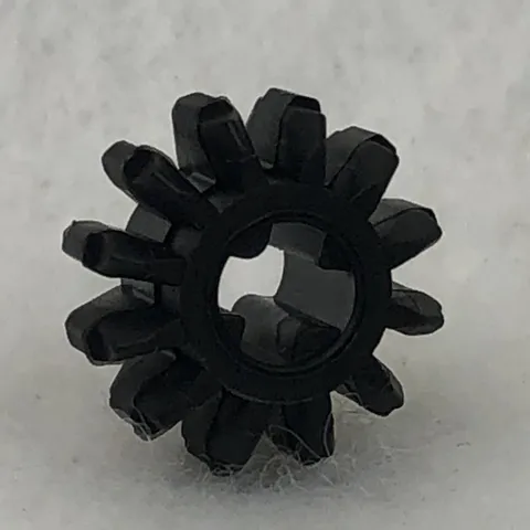LEGO 32270 Black Technic, Gear 12 Tooth Double Bevel (x1)
