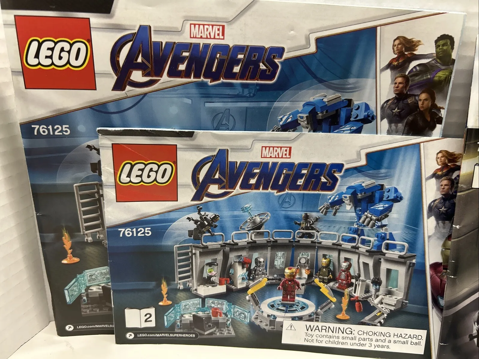 LEGO Marvel Avengers 76125, 76152 76143 Instructions Lot