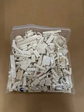 LEGO Bulk Lot 1 Pound White & Off-White Bricks Parts Pieces Mixed