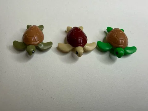 Lego Animal Baby Turtle Lot Of 3 ALL UNIQUE 