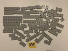 Lego Part Lot Plates Light Grey
