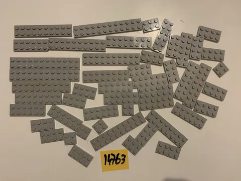 Lego Part Lot Plates Light Grey