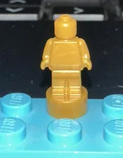 LEGO Ninjago City Gardens 71741 Pearl Gold Statue Trophy Microfig Statuette