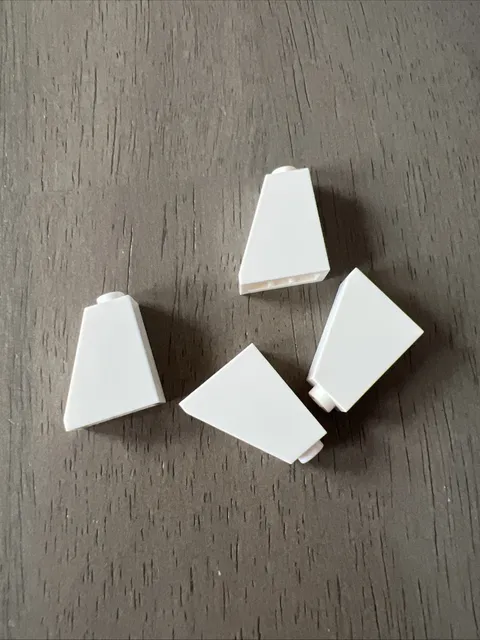 LEGO 60481 White 65 2 x 1 x 2 - 4 Pieces