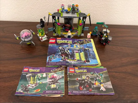 LEGO Teenage Mutant Ninja Turtles Lot 79119, 79100, 79118 Partial Sets Bundle!