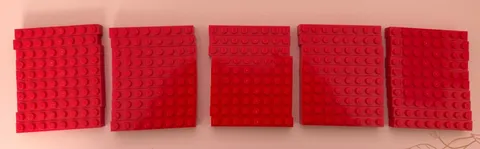 Lego 50 New Red Bricks 1 x 8 Stud Building Blocks Pieces Parts