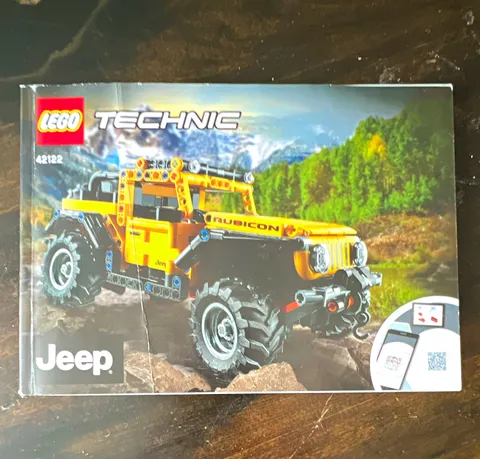 LEGO Technic 42122 Jeep Wrangler Instruction Manual Booklet, manual only