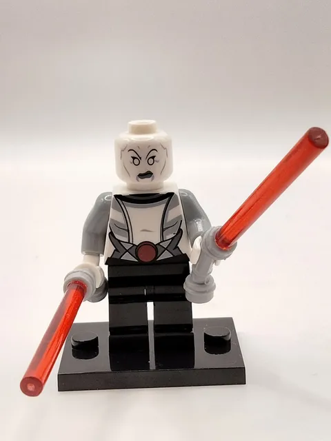 Star Wars Asajj Ventress Custom Lego Minifigure 75087 Anakin's Starfighter