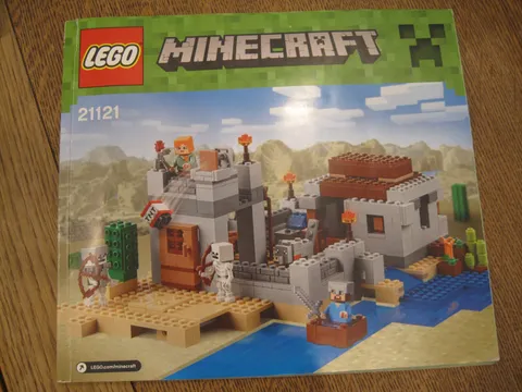 LEGO Minecraft 21121 The Desert Outpost Instruction Manual Only
