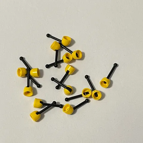 Lego 73587 4592 Yellow Replacement Add-on Pieces Parts Lot of 15