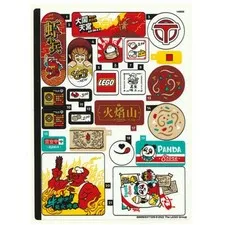 new LEGO Sticker Sheet #1 from Monkie Kid The City of Lanterns set 80036