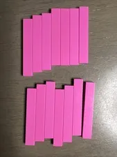 LEGO 6366 Dark Pink Tile 1 x 6 - 14 Pieces