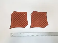 2x LEGO Jabba's Sail Barge - Cloth Sail 26 x 22 with Brown Lines Pattern (55629)