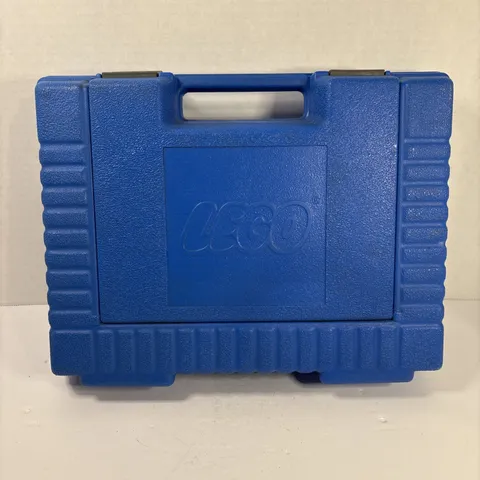 Vintage LEGO Blue Hard Plastic System Building Brick Storage Case Box 1984