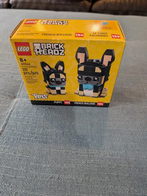 LEGO BrickHeadz Pets Collection 40544 French Bulldog & Puppy Retired NEW SEALED