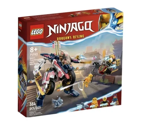 LEGO NINJAGO 71792 Sora's Transforming Mech Bike Racer 384pcs Set