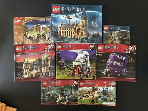 LEGO Harry Potter Instruction Manuals Booklet Lot 75954 4867 4733
