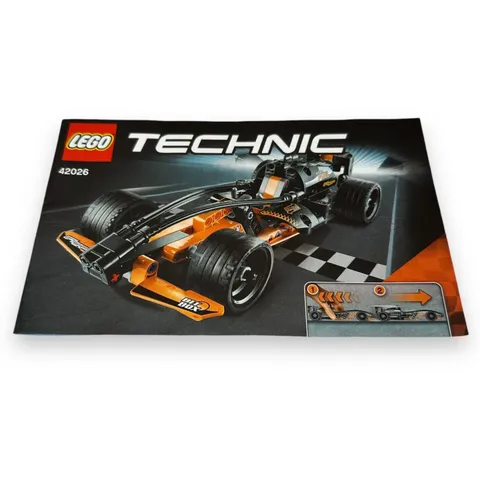 Lego Technic Black Champion Racer 42026 Building Instruction Booklet Only Manual