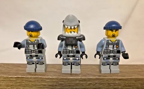 Ninjago LEGO Movie Minifigure 70614 Shark Army Lot Of 3 - Great White & Thugs