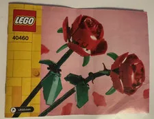 LEGO Botanical Roses 40460 and Lotus Flowers 40647 Instruction Manuals Instru...