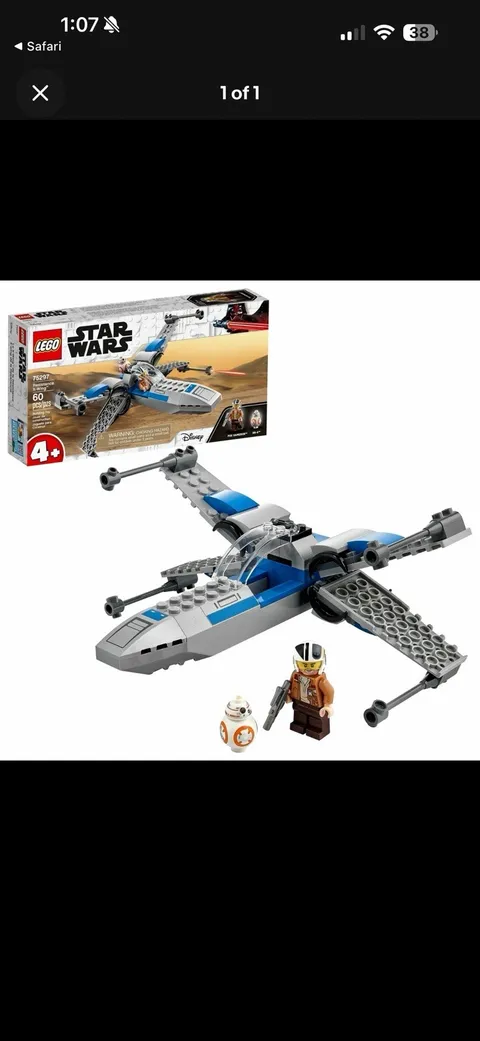 LEGO Star Wars 75297 Resistance X-wing BB-8 4+ 60pcs Complete Set Box