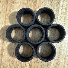 Lot Of 7 LEGO Tire 37 x 22 Black